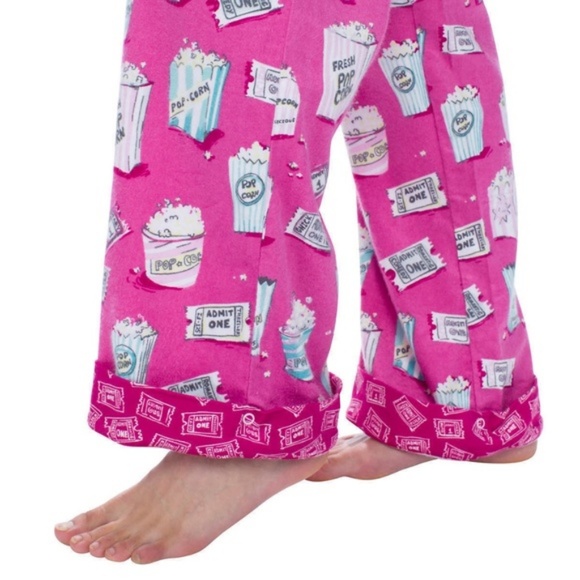 munki munki Women Pajama Set Classic Flannel Pink - Picture 7 of 7